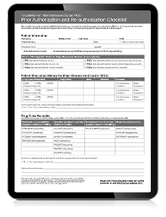 Prior Authorization Checklist PDF thumbnail.